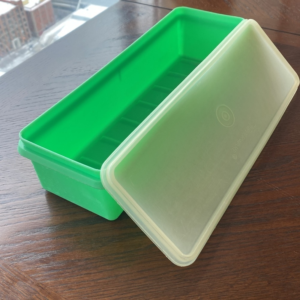 Tupperware - Vintage Little Celery Keeper Container #882-2 Green